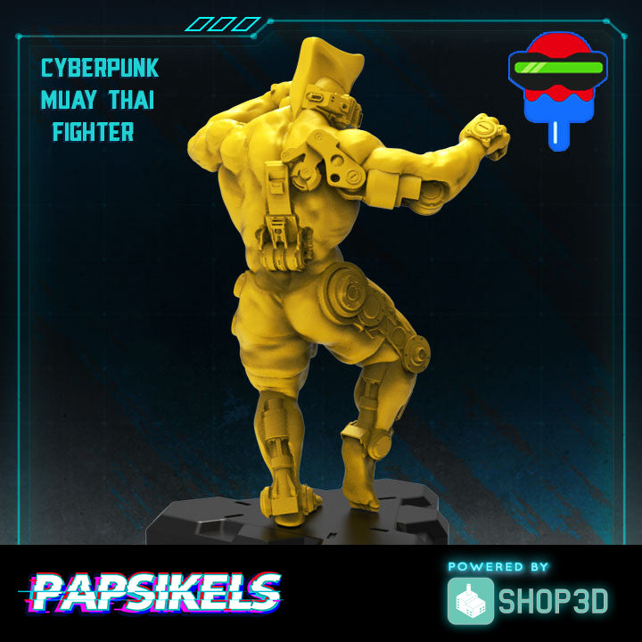 Cyberpunk Muay Thai Fighter - Only-Games