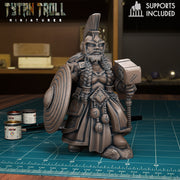 Female Bearded Dwarf Bundle - TytanTroll Miniatures - DnD - Fantasy - 32mm - Only-Games