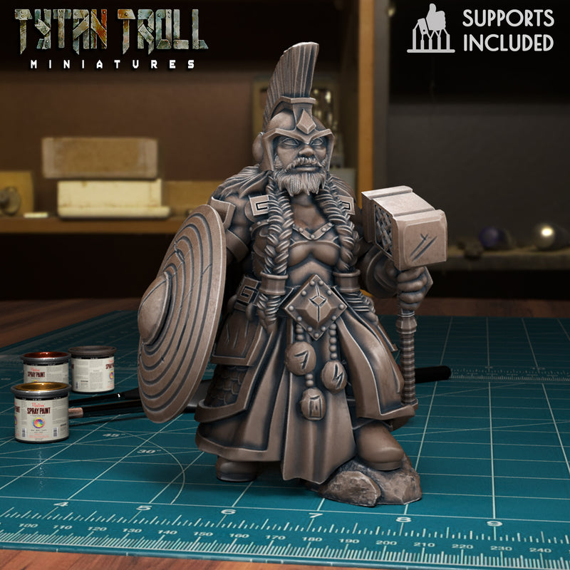 Female Bearded Dwarf Bundle - TytanTroll Miniatures - DnD - Fantasy - 32mm - Only-Games