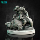 (0143) Male goblin leader warrior rat rider with a sword or knife - Only-Games