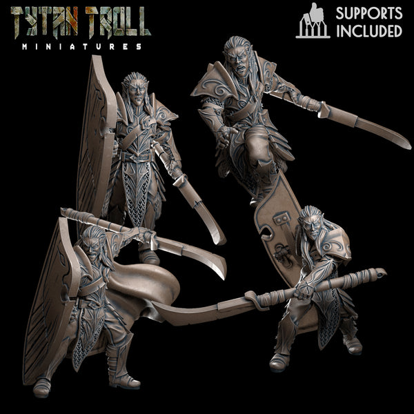 Elf Infantry Bundle - TytanTroll Miniatures - DnD - Fantasy - Only-Games