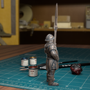 City Guard Spearman 03 - Frostgrave Pathfinder - Fantasy DND - TytanTroll Miniatures - Only-Games