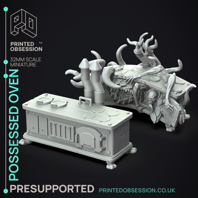 Possessed Overn - 2 Models -  PRESUPPORTED - Illustrated and Stats - 32mm scale - Only-Games