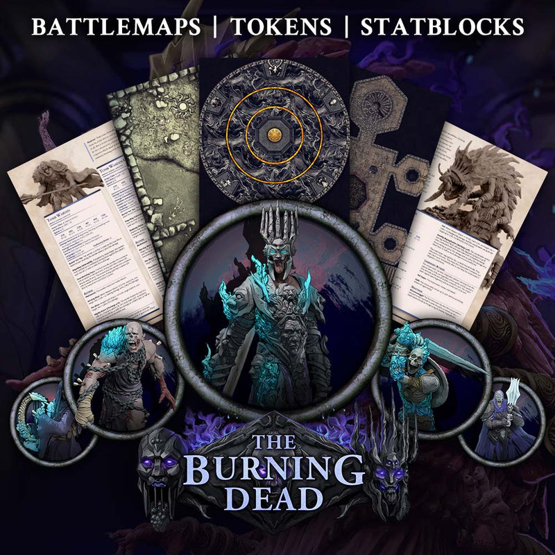 The Burning Dead - Physical 5e Adventure Booklet - Only-Games