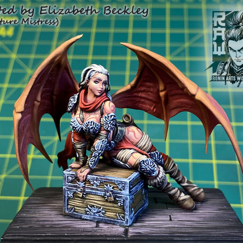 Izel The Barbarian Succubus - Pin Up, 75mm, Pre-Supported - Only-Games