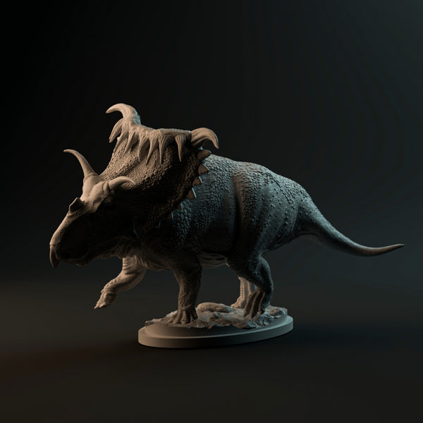 Kosmoceratops running 1-35 scale dinosaur - Only-Games