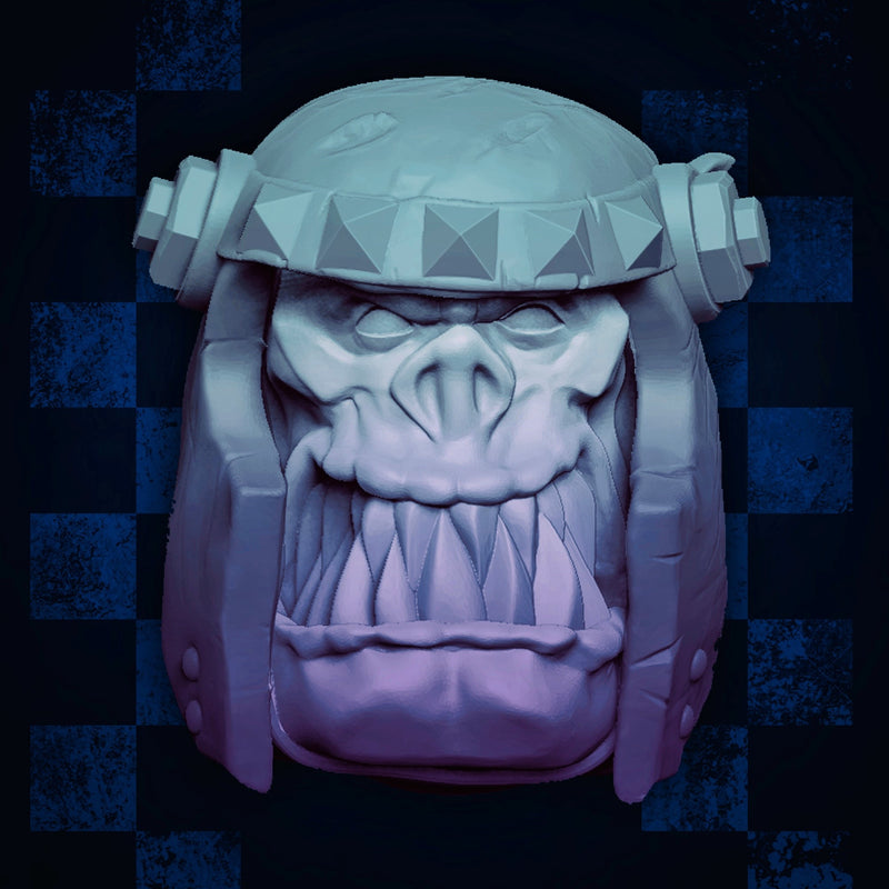 Orc Helmet Heads - Set A (Lad Size) - Only-Games