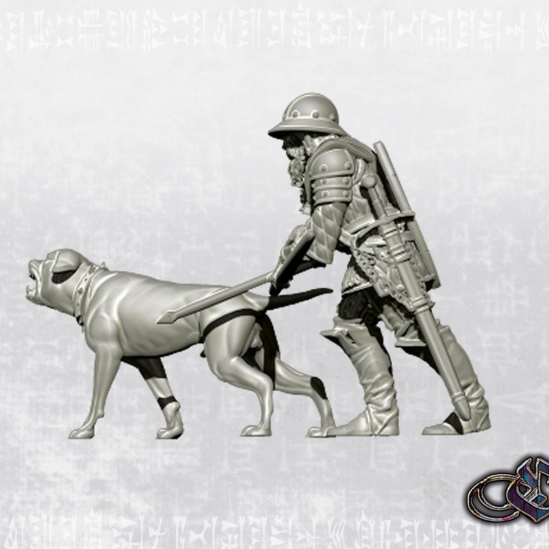 "English Yeoman with warhound" - 28mm (Historic Scale) - Only-Games