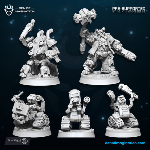 Space Dwarfs - Khazaroth Empire Techsmith set (5 models set) - Only-Games