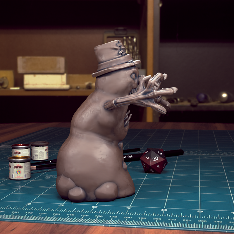 Creepy Snowman 01 - TytanTroll Miniatures - DnD - Fantasy - 32mm - Only-Games