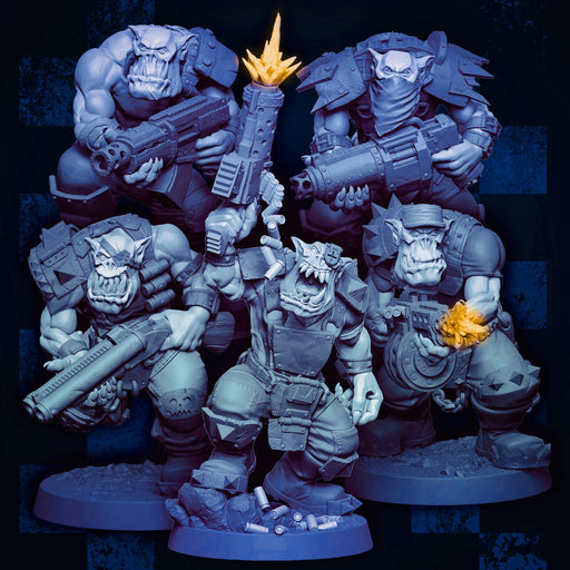 Modular Orc Rifle Lads x5 - Kit A (Elite Size) - Only-Games