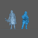 (0117) Male cyberpunk with heavy cannon - Only-Games