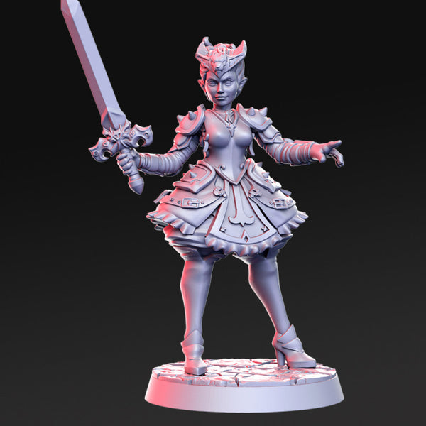 Destiny - Female Warrior - 32mm - DnD - Only-Games