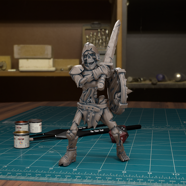 Skeleton Warrior 07 - TytanTroll Miniatures - DnD - Fantasy - Only-Games