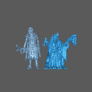 (0121) Female horror human, firbolg, half-orc, tiefling old witch with cauldron - Only-Games