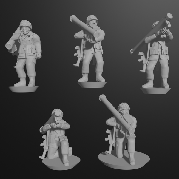 10 & 15mm West German Infantry with Redeye Launchers (10 models) - Only-Games