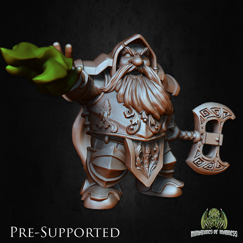 Dorfas The Eldritch Knight [32mm Scale] Dwarf Cleric - Only-Games