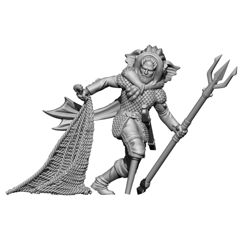 Meermand Lab AX010 - Merman Gladiator - Heresy Lab - Miniatures by Only-Games.co