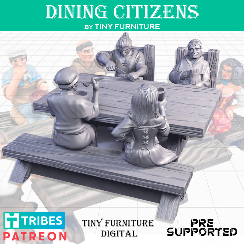 Dining citizens (SITTING FOLKS) - Only-Games