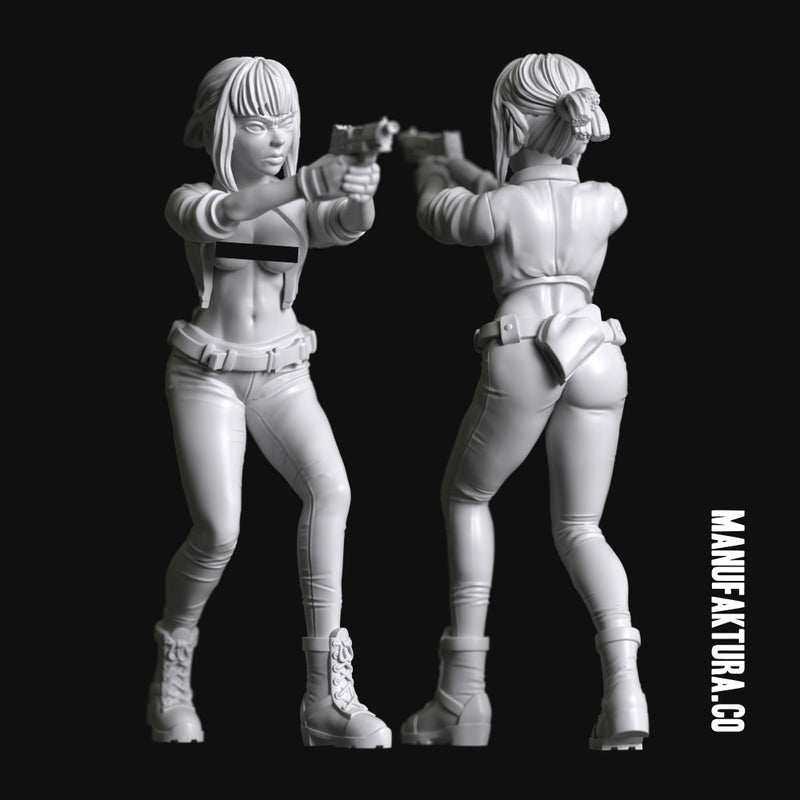 Pop Series 01d - Sexy Cyberpunk Cyborg Police Officer - Only-Games