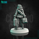 (0080) Female mechanic medic cyberpunk with medi-kit and tool bag - Only-Games