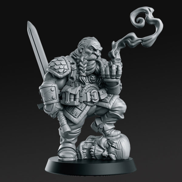 Garaldir - Dwarf Witcher - 32mm - DnD - - Only-Games