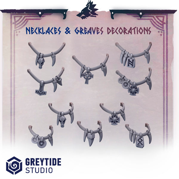 Necklaces and greaves decorations PH - Only-Games