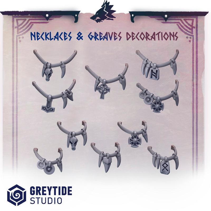 Necklaces and greaves decorations PH - Only-Games