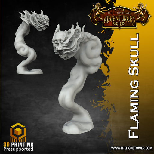 Flaming Skull - Only-Games