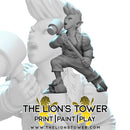 Pinkie - Halfling Bard (32mm scale presupported miniature) - Only-Games