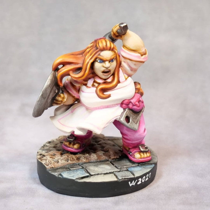 Mimma The Melee Housewife [32mm Scale] Female Dwarf - Only-Games