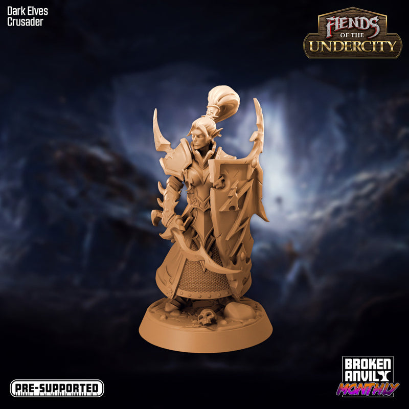 Fiends of the Undercity - Dark Elf Crusader - Only-Games