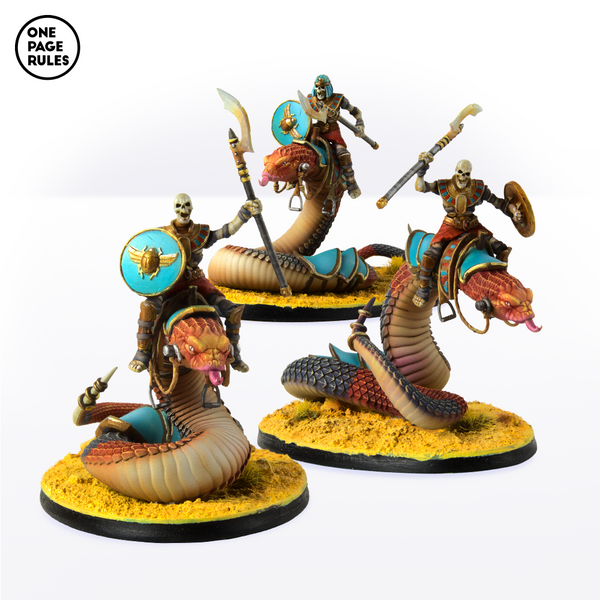 Mummified Snake Riders (3 Models) - Only-Games