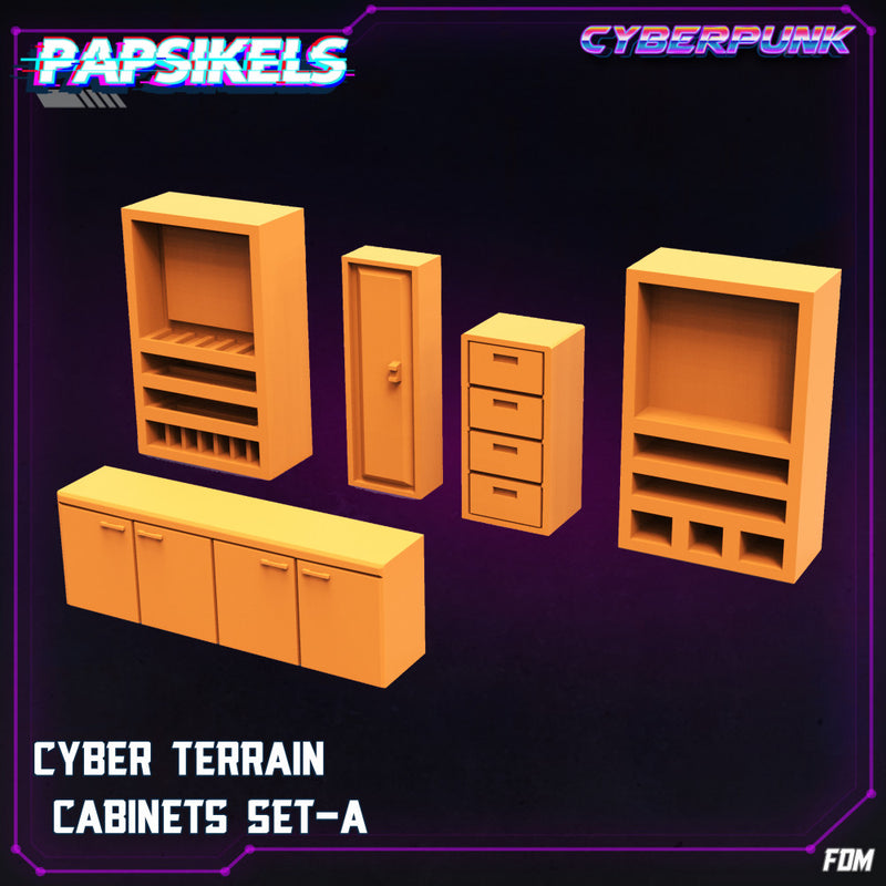 CYBER TERRAIN CABINETS SET A - Only-Games