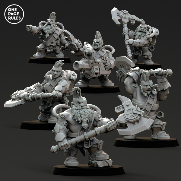 Guild Great Axe Berserkers (6 Models) - Only-Games