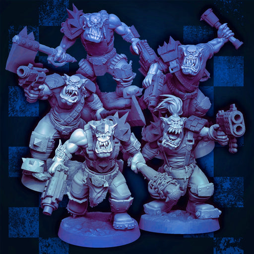 Modular Orc Pistol/Melee Lads x5 - Kit A (Lad Size) - Only-Games