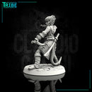 (0061) Female human elf tiefling thief assassin with knives - Only-Games