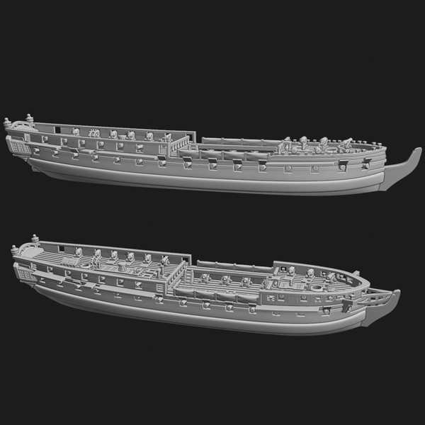 1/700 & 1/1200 Lively-class 5th rate (38 guns) - Only-Games