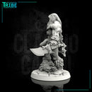 (0017) Male human half orc barbarian with weapons - Only-Games