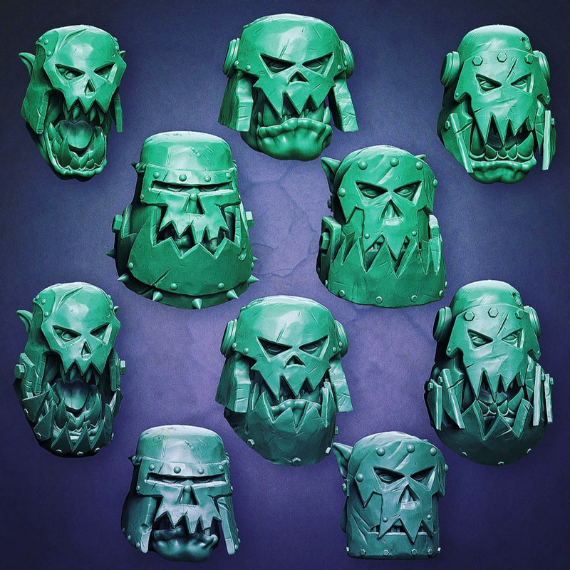Orc Bucket Heads - Set A (Lad Size) - Only-Games