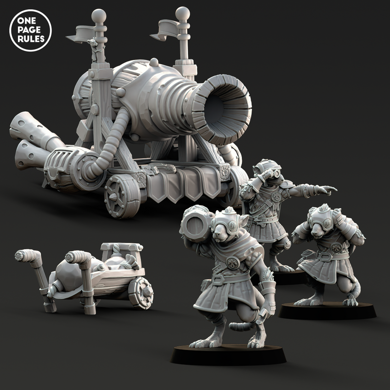 Ratmen Cannon (1+3 Models) - Only-Games