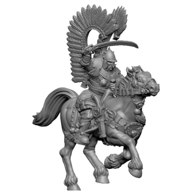 AX127 - Charging Winged Hussar - Only-Games