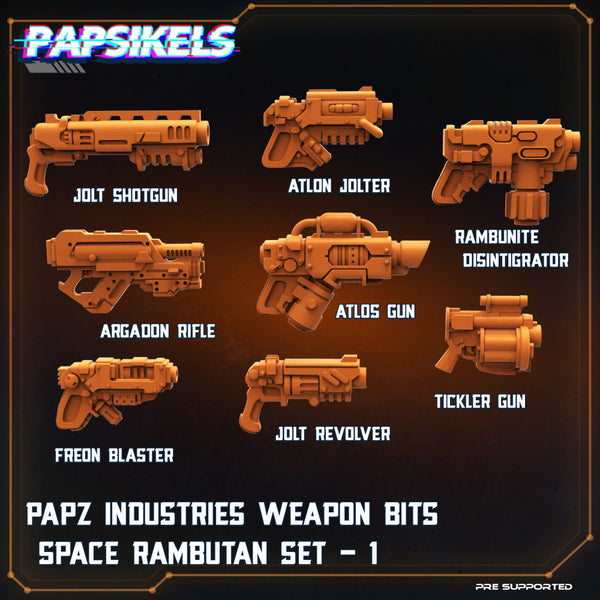 PAPZ INDUSTRIES WEAPON BITS SPACE RAMBUTAN_SET_1 - Only-Games