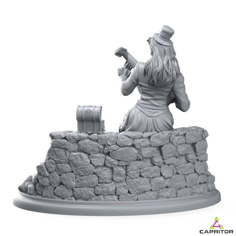 "The Joyful Bard & Her Friends" 75mm Scale Scene - Only-Games