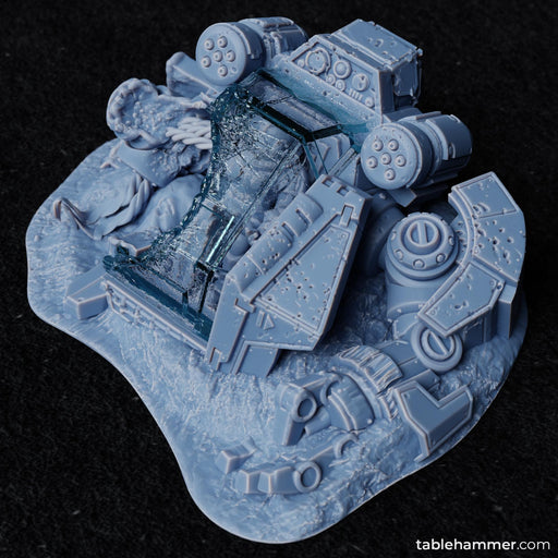 Crashed heavy walker with corpse (Crashes, Corpses, Casualties, Human Space Corps)) - Only-Games