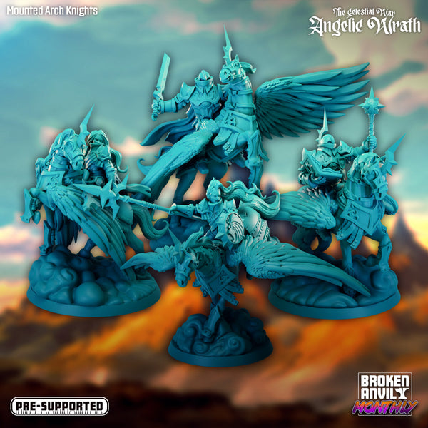 The Celestial War: Angelic Wrath - Mounted Arch Knight Group - Only-Games