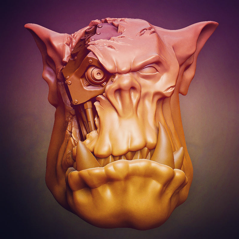 Orc Bionik Heads - Set A (Boss Size) - Only-Games