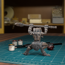 Frogfolk Spearman 05 - 32mm - DND - Pathfinder - Only-Games