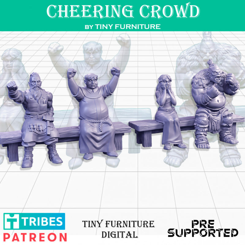 Cheering Crowd (SITTING FOLKS) - Only-Games