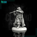 (0073) Male human elf bard with flute - Only-Games